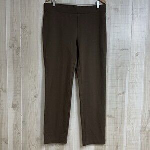 NWT Pure Jill Brown Hazlenut Knit Pants Women's Lounge Casual Athleisure M